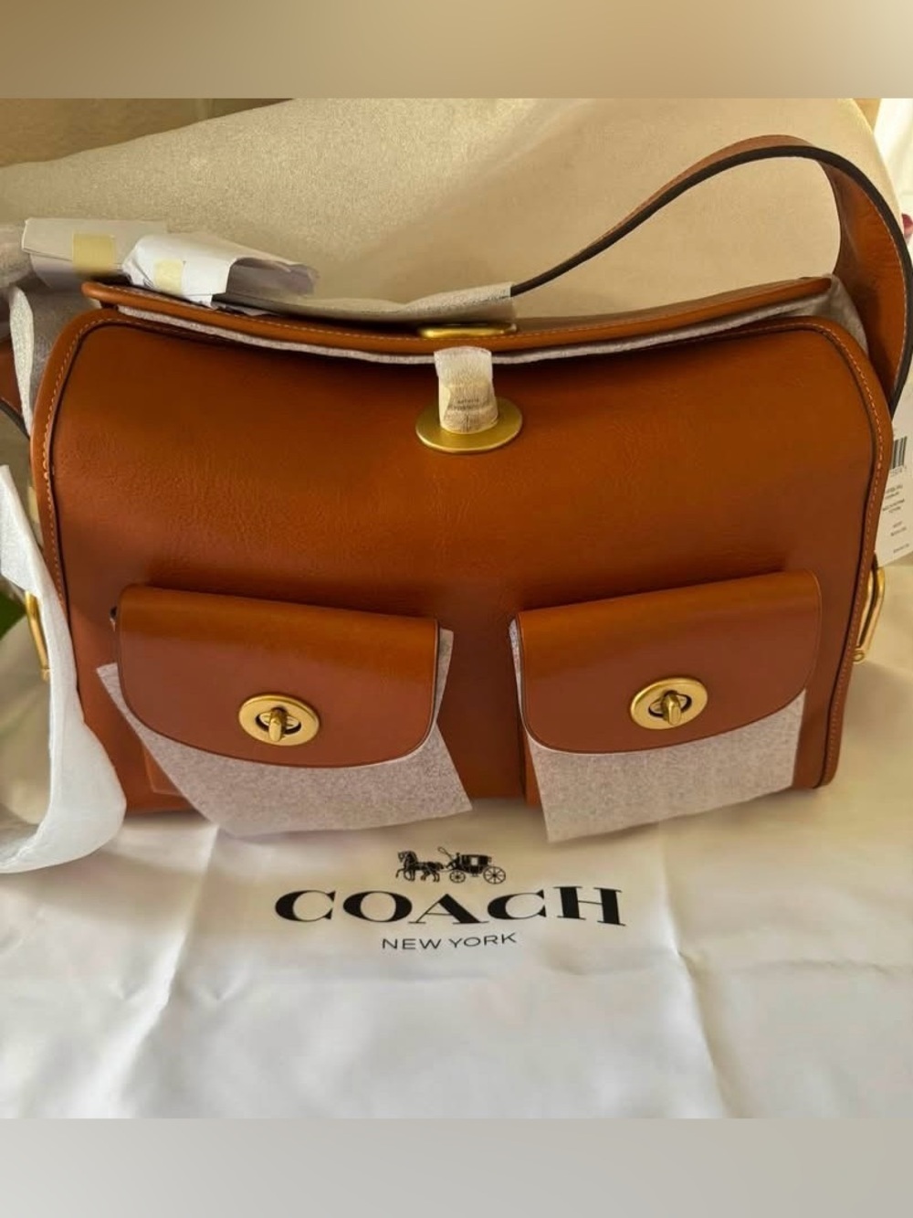 🤍New Coach Haversack Amber Brown (Sold Out)